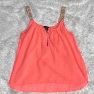 Rue 21 Neon Coral Tank Top
